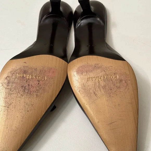 COLE HAAN vintage brown leather backless shoe in excellent condition - Picture 4 of 4